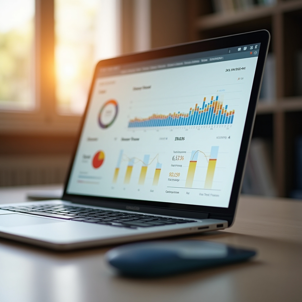 Pulpit nawigacyjny Google Analytics z wykresami ruchu i konwersji